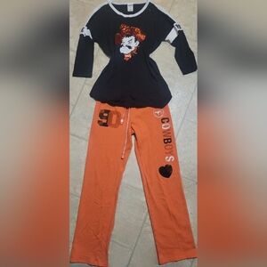 Victoria's Secret PINK Y2K NCAA Oklahoma State OSU Cowboys 2pc Outfit